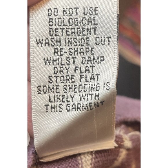 Boden Women's Cardigan‎ US Size 8 Purple Striped Pockets - Picture 7 of 8